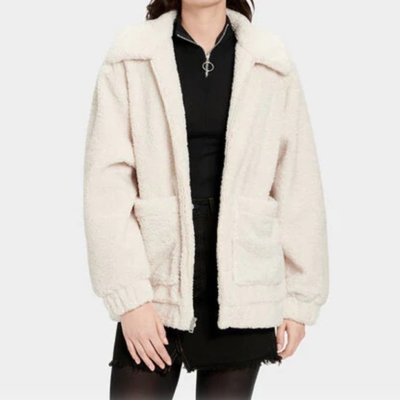 UGG FAUX FUR WINTER SHERPA OVERSIZED JACKET - Picture 5 of 12